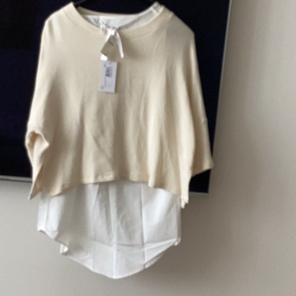 NWT 295$ Derek Lam White 100% cotton Top & Blouse  SIZE 8